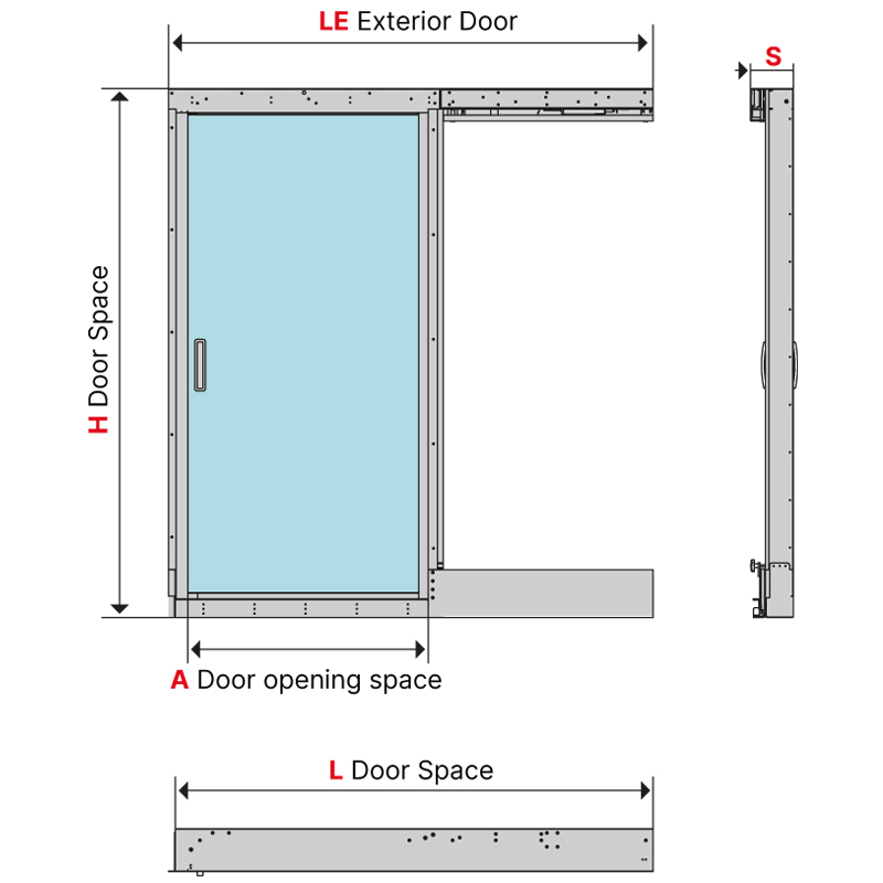 Two wings door 2140